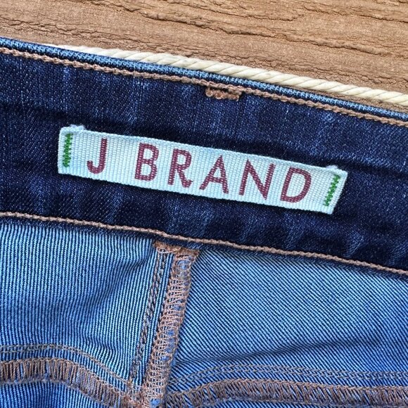 J Brand "Love Story Bell Bottoms" Womens Flared Jeans Size 26 Blue Denim Cotton - Picture 10 of 15